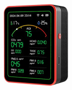 15 i 1 Luftkvalitetsdetektor Portabel TVOC HCHO, PM2.5 PM10 PM1.0 PM0.3 Temperatur Fuktighetstestare M
