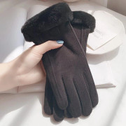 Modehandskar Höst Vinter e Furry Warm Mitts Full Fing Fleec A4