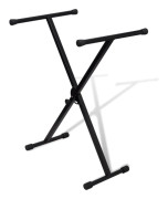 Keyboardstativ svart vikbart justerbart 60kg