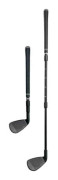 Teleskopisk Golfklubba 3-Delad Justerbar Chipping Putter för Golfare på Alla Nivåer Black Black