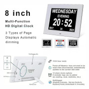 Demens Klocka - Stor Digital Kalender För Seniorer
