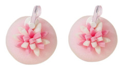 3D Petal Massage Badsvamp - 2-pack: Mjuk Exfolierande Kroppsskrubb för Spa-liknande Avkoppling Pink Pink