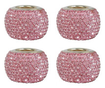 4 st Bil Nackstöd Kragar Ringar Personlighet Bling Kristall Strass Bilsäte Nackstöd Bil Interiör Dekorations Tillbehör Rosa