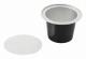 50 Set Påfyllningsbara Kaffekapslar Kopp Engångs Kaffekapslar Förpackning Café Tillbehör för Nespresso Svart[CO]