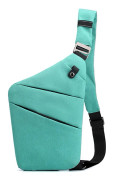 Stöldskydd sling väskor bröst axel ryggsäck crossbody väskor skydd pack ryggsäck crossbody väska grön