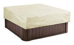 Fyrkantig badkarsöverdrag Vattentät utomhusbaldakin Daglig kemisk täckning Dammskydd creamy white 220* 220* 30cm