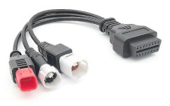 OBD2 Diagnostikkabel kompatibel med Yamaha Kline Euro5 Motorcykel 16-stifts till 3-stifts 4-stifts 6-stifts OBD2 3-i-1 Diagnostisk Adapter