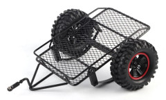 Metallmodellbil Liten Släpvagn Kompatibel med Traxxas TRX4 Axial SCX10 RC4WD D90 CC01 1/10 RC Truck