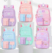 Barn Barnryggsäck Skolväska för toddler klass 1-6 Ryggskydd Casual och lätt med stor kapacitet yz Pink large-sized