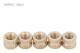 Mässing Räfflade Runda M4 Muttrar 6mm x 6.3mm 30-pack
