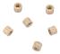 Mässing Räfflade Runda M4 Muttrar 6mm x 6.3mm 30-pack