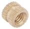 Mässing Räfflade Runda M4 Muttrar 6mm x 6.3mm 30-pack