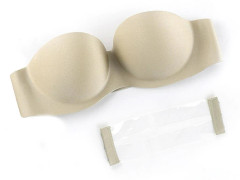 Strapless Bra Push Up Sponge Brassiere With Chargeable Back Strap Non-trace For Green C