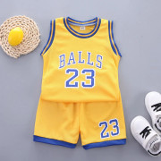 Children's basketball suit set, boys' Kobe 23 Lakers jersey, summer girls' elementary school training sports jersey