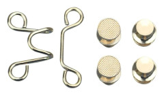 2st justerbara knappstift Knappklämma GOLD L Gold L