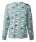 Julskrubbtröja för damer, snöflingetryckt arbets-t-shirt, knäppning, sjuksköterskeuniform 3XL Light Blue