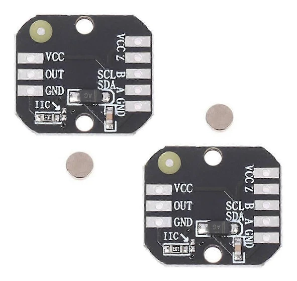 2st MT6701 Magnetisk Encoder Modul PWM/I2c Borstlös Motor Encoder