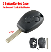 1 st 2-knapps bilfjärrnyckel Fob Skal Fodral Passar Renault Trafic Clio Kangoo Master Modus Twingo Dacia Sandero Duster