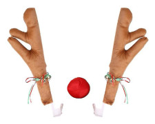 Bil jul Renhorn dekorationer, Biltillbehör Dekoration Kit Bästa khaki