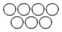 7 st 304 Rostfritt Stål O Ring Vattentät Rostsäker Sömlös Svetsad Rund Fitness Hoops Yoga Ringar 7x50MM
