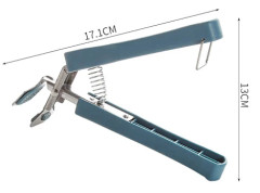 Anti-Hot Clip skål Diskklämma Mikrovågsugnsbricka Halkfri diskklämma Hushållsångklämma Köksredskap Blå Take Bowl Clamp Blu