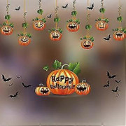 Halloween Fönsterdekorationer och Dekorativa Klistermärken för Glas och Väggdekor
