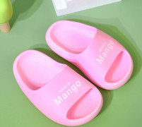 Halkfri, mjuk sulor för barntofflor Inomhusduschsandal för badrum Length inside18 28-29#pink