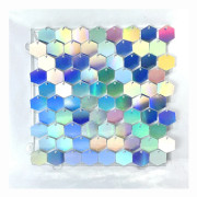 Hexagon Shimmer Board Paljettpanel FANTASY SILVER FANTASY SILVER Fantasy Silver