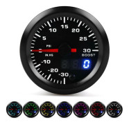 2in 52mm Universal 7 Färg LED Turbo Boost Mätare PSI Tryckmätare Digital Display Pekare