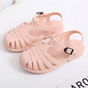 Sandaler - Strandsandaler för pojkar och flickor, sommarsandaletter, mjuka, halkfria, prinsessandaler pinkish 25 (length 15.5)