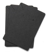 100 st Örhängeskort 6x9cm Tom Kraftpapper Etikett med 100 OPP-påsar för Visning av Halsband Armband