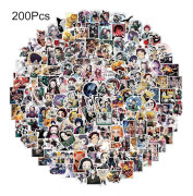200 st Anime blandade klistermärken vinyl vattentät