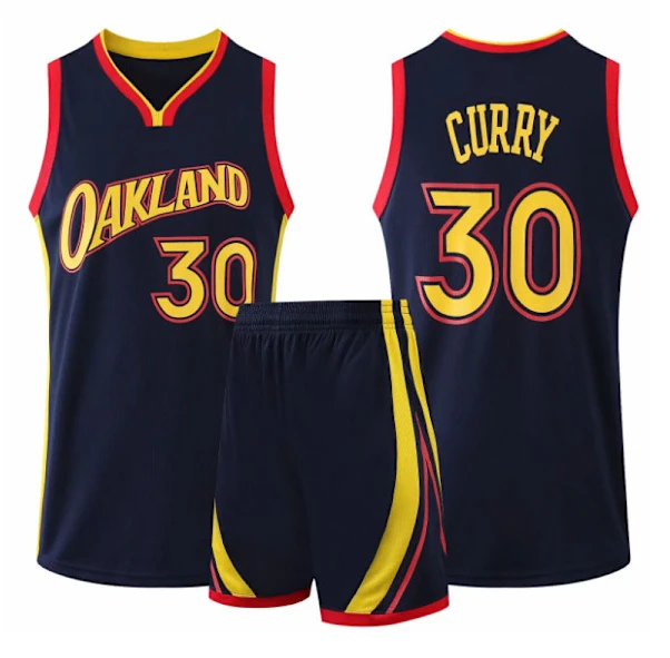 NBA Basketball Uniform GSW21 City Black Suit - Curry nr 30