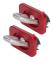 2-pack rostfria surrningsankare, ersättning för lastbilsflakets sidoväggsankare för Chevy Silverado Colorado Röd