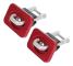 2-pack rostfria surrningsankare, ersättning för lastbilsflakets sidoväggsankare för Chevy Silverado Colorado Röd