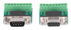 DB9 Hane Hona Kontakt Adapter Skruvterminal 9 Stift 9 Hål RS232 RS485 Konverteringskort