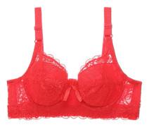 Plus Size BH Sexig Bralette Crop Top Underkläder Push Up Axelbandslös BH Bh Spets Dam BH Underkläder BH Subjectador Biustonosz,röd