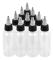 10 st 60 ml Tom Plastbläck Pigment Klar PET-flaska