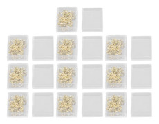 100 st Guld Gem Blomformade Gem Elektroplätering Söta Speciella Roliga Gem för Barn Skola Kontorsmaterial