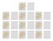 100 st Guld Gem Blomformade Gem Elektroplätering Söta Speciella Roliga Gem för Barn Skola Kontorsmaterial