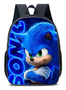 Sonic ryggsäck Stor skolfigur ryggsäck dubbel A