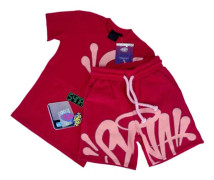 Herr Syna World Casual Mode T-shirt Topp Shorts Sommar Med Shorts Träningsdräkter B B