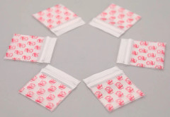 100st Mini Ziplock-påsar Liten plastpåse med blixtlåsförpackning Transparent