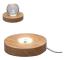LED Rund Lasergraverad Kristallvisningsbas Belysning Monokromatisk Dämpning USB 8*2cm