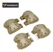 Taktiska Knäskydd & Armbågsskydd Set Knäskydd Airsoft Jakt Knä Armbågsskydd 6914