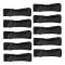 Webbing Svansklämma Justeringsspänne Snabb Glid Hållare Anslutningsspänne För Ryggsäcksjusteringsremmar (svart) (10st)