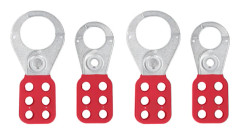 2 Set Lock Out Haspar 6 Håls Interlock Hasp Nylonhandtag Stål Industriell Säkerhets Hasp 1in 1.5in