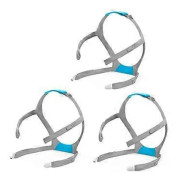 3-pack F30 CPAP Mask Huvudställningsrem Ersättning, CPAP Huvudställning för F30, Justerbart Huvudband, med 6 C
