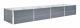 vidaXL Odlingslåda upphöjd galvaniserat stål 320x80x45 cm grå