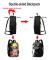 Naruto Double-faced School Backpack Black C